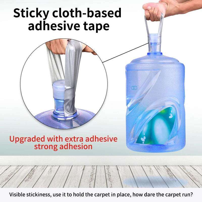 Cinta adhesiva impermeable súper fuerte - Adhesivo versátil gris plateado para paredes, plásticos, vidrio, madera y metal - Ideal para hogares de bricolaje