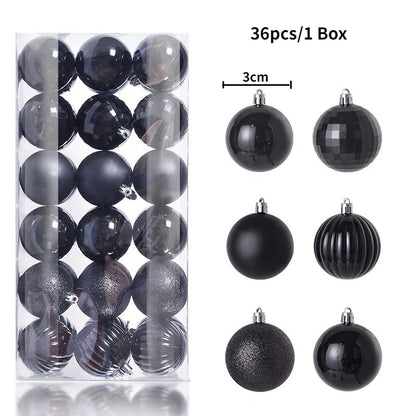 24/36 Piezas de Bolas de Navidad Colgantes, Decoración para Árbol de Navidad, Decoración Interior para el Hogar, Año Nuevo 2026, Artículos para Fiestas DIY