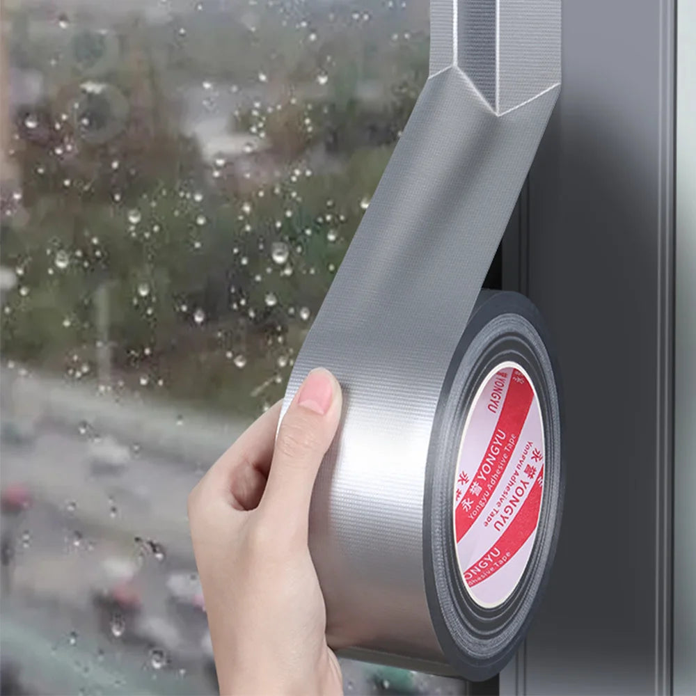 Cinta adhesiva impermeable súper fuerte - Adhesivo versátil gris plateado para paredes, plásticos, vidrio, madera y metal - Ideal para hogares de bricolaje