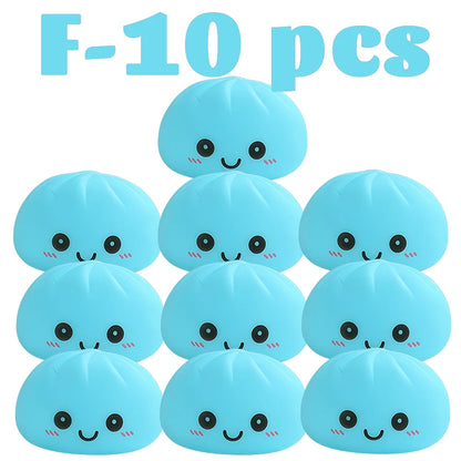 Nuevas luces nocturnas de dumplings 2027, adorno de escritorio de dumplings luminosos, linda caja de vaporera de dumplings luminosa, luces de dumplings kawaii, regalos