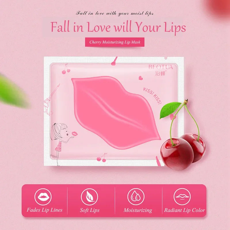 Mascarilla de labios hidratante, reparación de líneas, imperfecciones, aclara la línea de labios, máscara de Gel de colágeno, Color de labios, producto para el cuidado de la piel, 5/10 Uds.