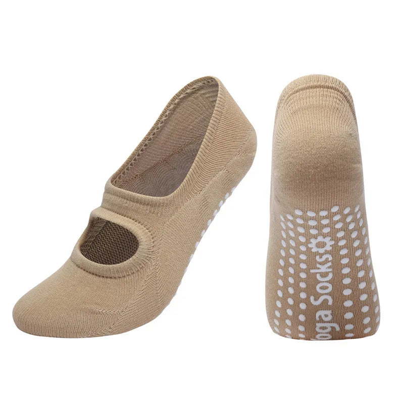 Calcetines sin espalda para aeróbicos, Pilates, baile, trampolín, fitness, calcetines de suelo, calcetines invisibles para yoga