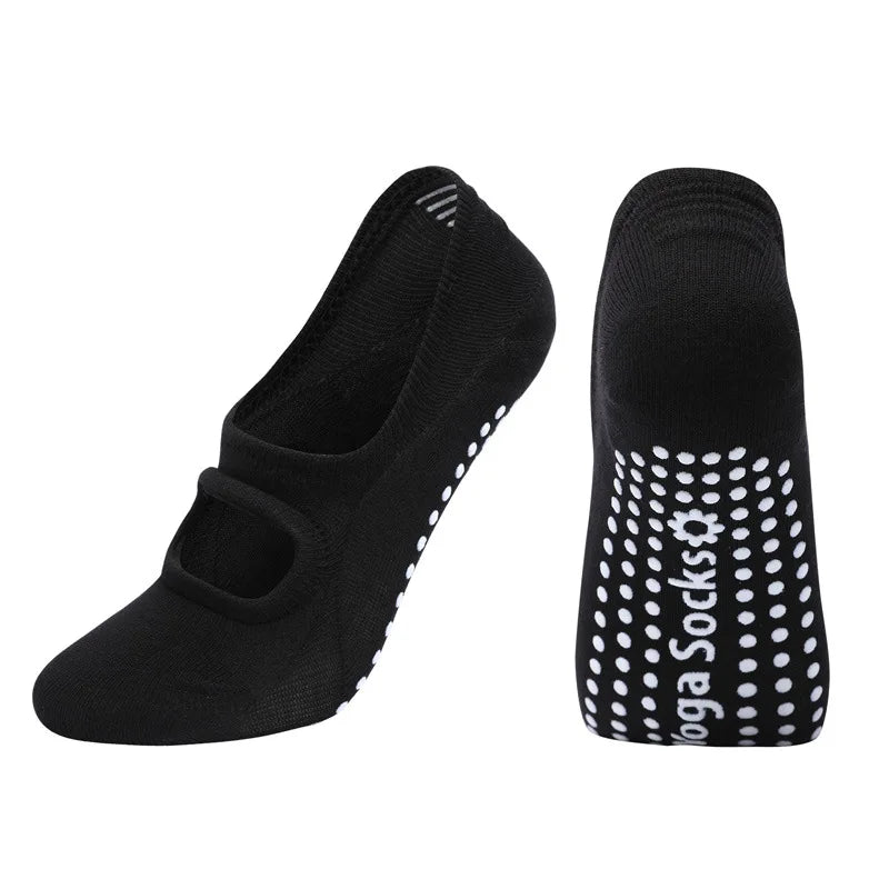 Calcetines sin espalda para aeróbicos, Pilates, baile, trampolín, fitness, calcetines de suelo, calcetines invisibles para yoga