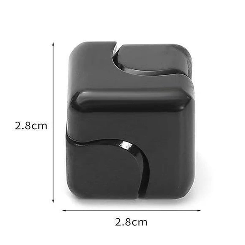 Cubo Fidget Spinner Infinito Cuadrado de Metal, Juguetes Sensoriales para Aliviar el Estrés, TDAH, Ansiedad, EDC, Gadgets de Escritorio Geniales, Diversión de Oficina para Adultos