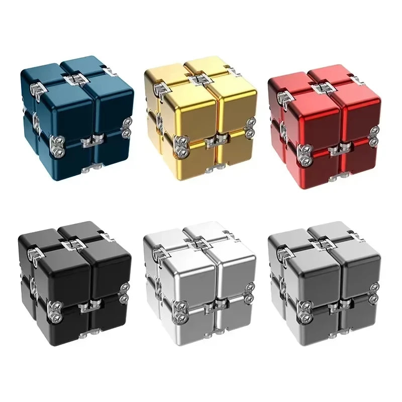 Cubo infinito de Metal DIY para aliviar el estrés, juguete antiestrés, el mejor alivio del estrés, atención y concentración, señuelo de ansiedad para adultos