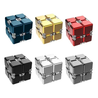 Cubo infinito de Metal DIY para aliviar el estrés, juguete antiestrés, el mejor alivio del estrés, atención y concentración, señuelo de ansiedad para adultos
