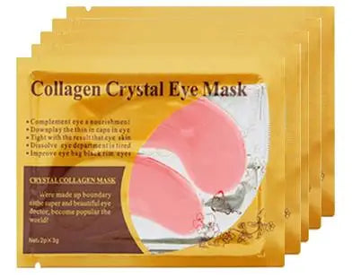 20 piezas-mascarilla de cristal con colágeno dorado, parches para el cuidado de la piel, reafirmante, hidratante, nutritiva, productos para el cuidado de la piel de los ojos, 10 pares