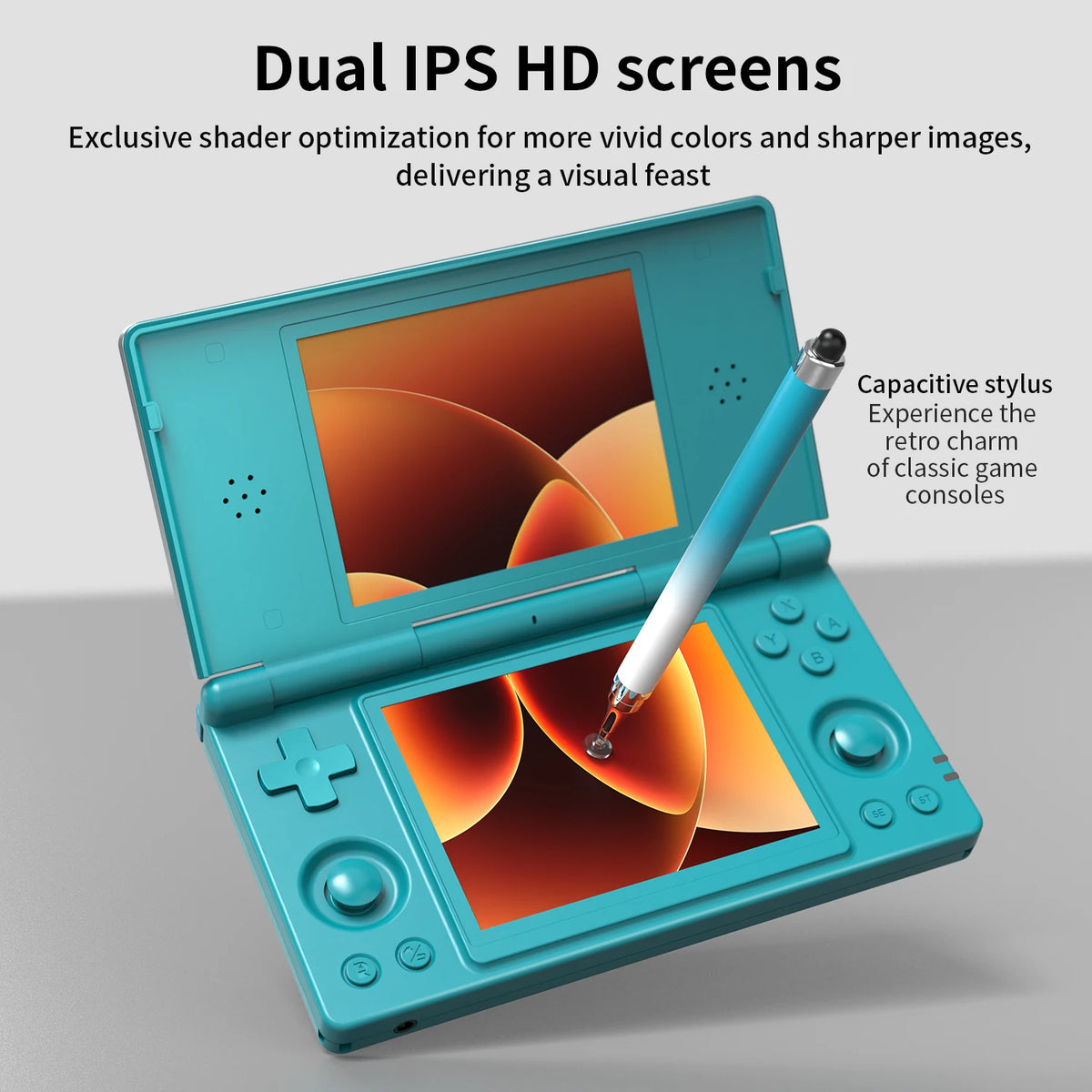 Consola de videojuegos retro Anbernic RG DS con pantalla táctil dual IPS de 4 pulgadas, Android 14, reproductor de juegos plegable RGDS, ideal para regalo de Navidad.