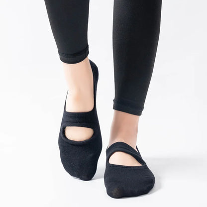 Calcetines sin espalda para aeróbicos, Pilates, baile, trampolín, fitness, calcetines de suelo, calcetines invisibles para yoga