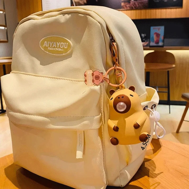 Juguete de peluche de capibara para apretar, colgante antiestrés con burbujas, decoración para mochila infantil, regalo de fiesta