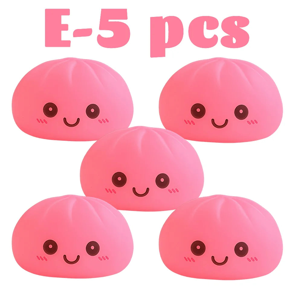 Nuevas luces nocturnas de dumplings 2027, adorno de escritorio de dumplings luminosos, linda caja de vaporera de dumplings luminosa, luces de dumplings kawaii, regalos