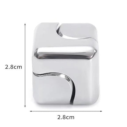 Cubo Fidget Spinner Infinito Cuadrado de Metal, Juguetes Sensoriales para Aliviar el Estrés, TDAH, Ansiedad, EDC, Gadgets de Escritorio Geniales, Diversión de Oficina para Adultos