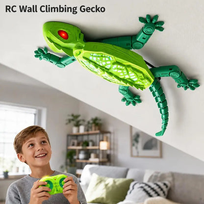 Coche teledirigido 2.4G que se desliza por paredes, modelo de gecko eléctrico, simulación de lagarto, coche teledirigido que se desliza por paredes, regalo de cumpleaños para niños.
