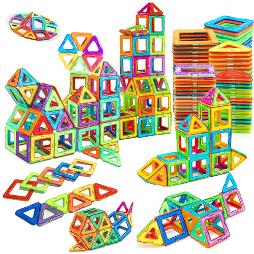Bloques de construcción magnéticos, juguetes magnéticos DIY, juguetes STEM de tamaño mediano, juguetes de construcción, juguetes educativos de aprendizaje con imanes