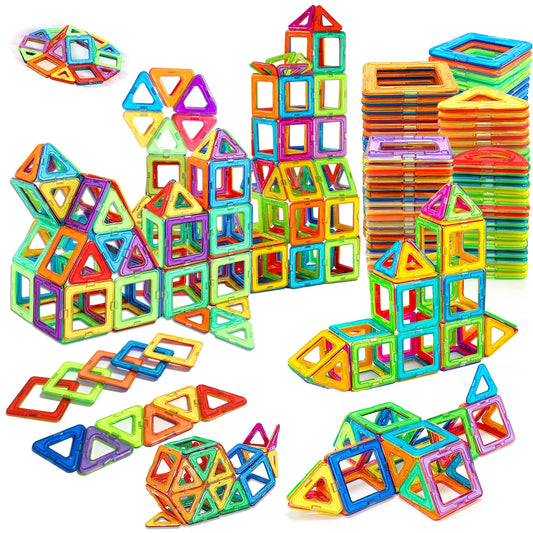 Bloques de construcción magnéticos, juguetes magnéticos DIY, juguetes STEM de tamaño mediano, juguetes de construcción, juguetes educativos de aprendizaje con imanes