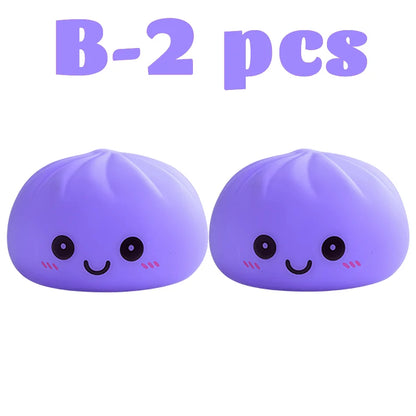 Nuevas luces nocturnas de dumplings 2027, adorno de escritorio de dumplings luminosos, linda caja de vaporera de dumplings luminosa, luces de dumplings kawaii, regalos