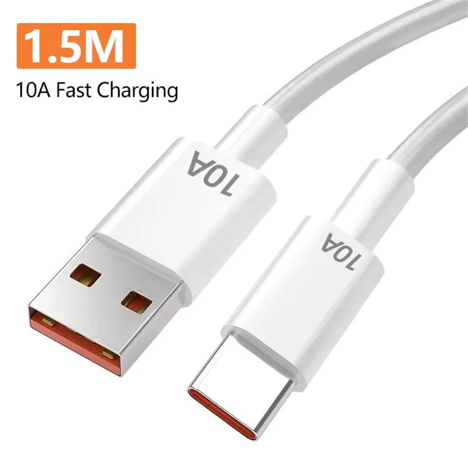 Cargador Rápido Multipuerto de 240 W con 5 Puertos USB C PD QC3.0 para iPhone, Samsung, Huawei, Xiaomi, Laptop, Tablet, Adaptador de Carga Rápida