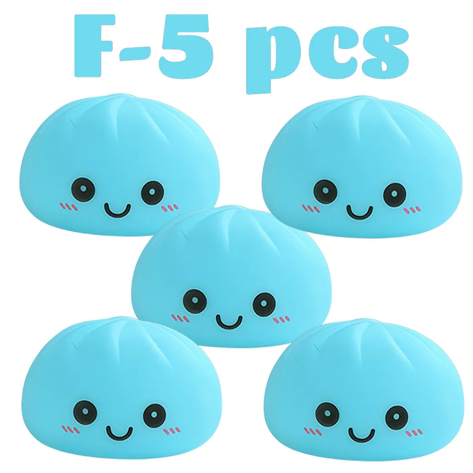Nuevas luces nocturnas de dumplings 2027, adorno de escritorio de dumplings luminosos, linda caja de vaporera de dumplings luminosa, luces de dumplings kawaii, regalos