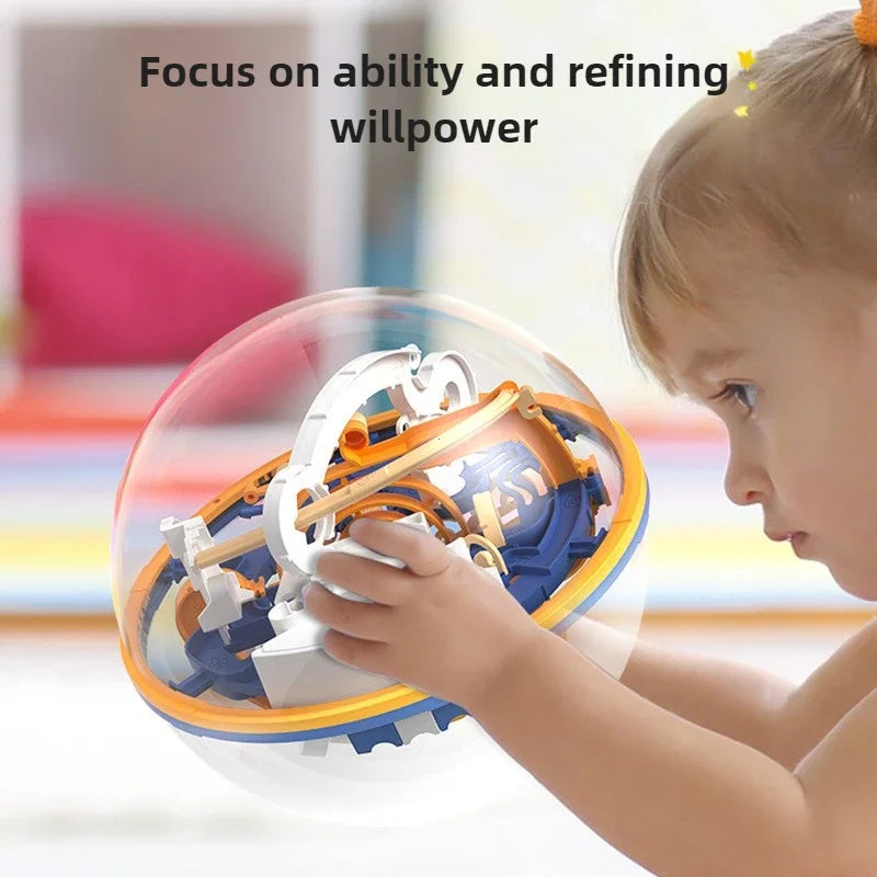 Juguete de laberinto 3D con bola, juego de obstáculos para niños, entrenamiento de equilibrio Montessori, juguete educativo de laberinto