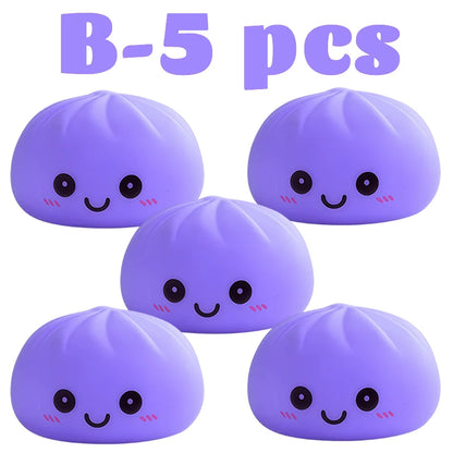 Nuevas luces nocturnas de dumplings 2027, adorno de escritorio de dumplings luminosos, linda caja de vaporera de dumplings luminosa, luces de dumplings kawaii, regalos