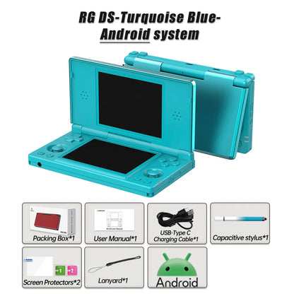 Consola de videojuegos retro Anbernic RG DS con pantalla táctil dual IPS de 4 pulgadas, Android 14, reproductor de juegos plegable RGDS, ideal para regalo de Navidad.