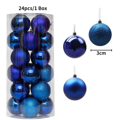 24/36 Piezas de Bolas de Navidad Colgantes, Decoración para Árbol de Navidad, Decoración Interior para el Hogar, Año Nuevo 2026, Artículos para Fiestas DIY