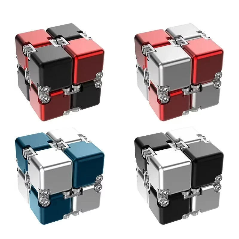 Cubo infinito de Metal DIY para aliviar el estrés, juguete antiestrés, el mejor alivio del estrés, atención y concentración, señuelo de ansiedad para adultos