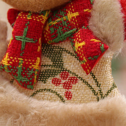 4 Uds adornos de Feliz Navidad DIY regalo de Navidad Santa Claus muñeco de nieve árbol colgante muñeca decoración colgante para el hogar Noel Natal Año Nuevo