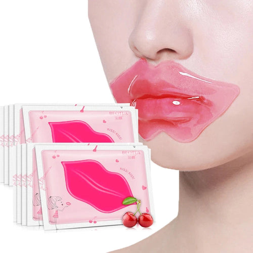 Mascarilla de labios hidratante, reparación de líneas, imperfecciones, aclara la línea de labios, máscara de Gel de colágeno, Color de labios, producto para el cuidado de la piel, 5/10 Uds.