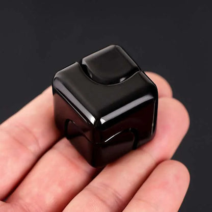 Cubo Fidget Spinner Infinito Cuadrado de Metal, Juguetes Sensoriales para Aliviar el Estrés, TDAH, Ansiedad, EDC, Gadgets de Escritorio Geniales, Diversión de Oficina para Adultos