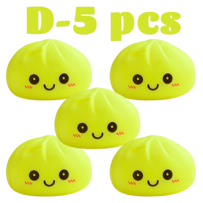 Nuevas luces nocturnas de dumplings 2027, adorno de escritorio de dumplings luminosos, linda caja de vaporera de dumplings luminosa, luces de dumplings kawaii, regalos