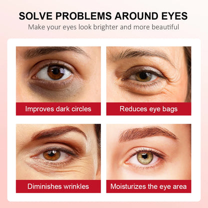 Crema de ojos con Retinol para aclarar las ojeras, reafirmante de la piel, suero de reparación instantánea de ojos en barra para el cuidado de los ojos de las mujeres