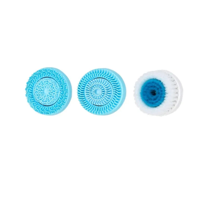 Cepillo de limpieza eléctrico 3 en 1, limpiador Facial ultrasónico, masajeadores faciales, cepillo de limpieza giratorio sónico, herramienta de limpieza profunda Facial