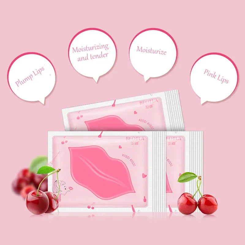Mascarilla de labios hidratante, reparación de líneas, imperfecciones, aclara la línea de labios, máscara de Gel de colágeno, Color de labios, producto para el cuidado de la piel, 5/10 Uds.