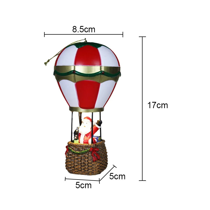 Adornos navideños brillantes, Papá Noel, muñeco de nieve, chimenea, luz LED nocturna de resina, decoración navideña, juguetes navideños para niños, regalo