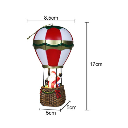 Adornos navideños brillantes, Papá Noel, muñeco de nieve, chimenea, luz LED nocturna de resina, decoración navideña, juguetes navideños para niños, regalo