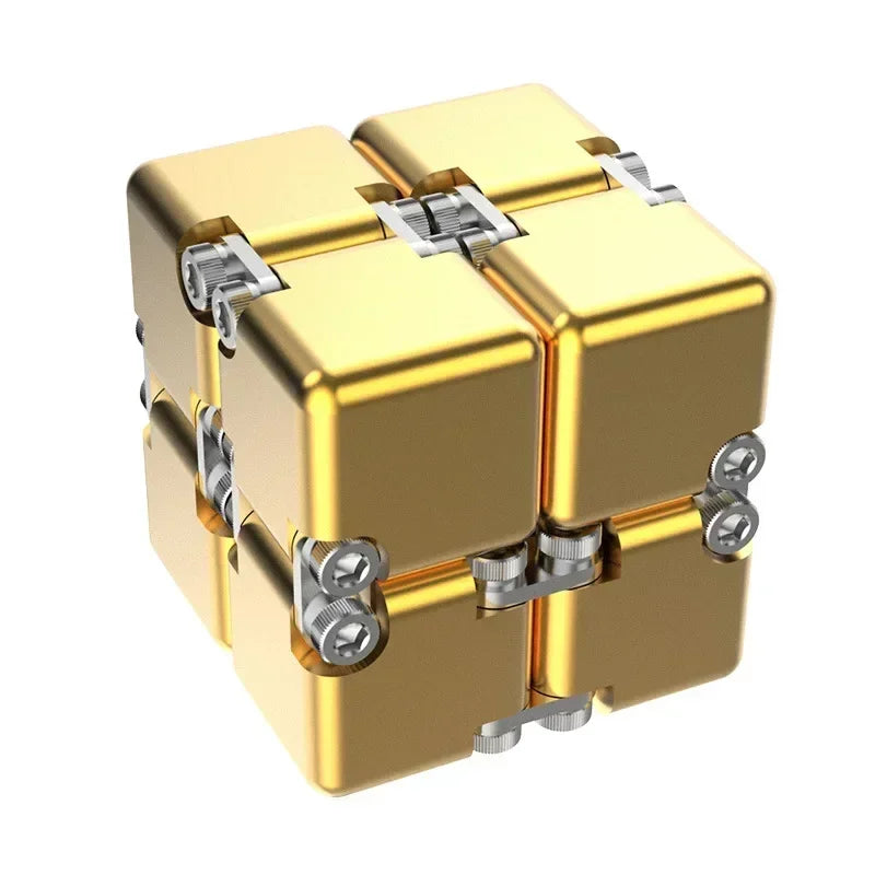 Cubo infinito de Metal DIY para aliviar el estrés, juguete antiestrés, el mejor alivio del estrés, atención y concentración, señuelo de ansiedad para adultos