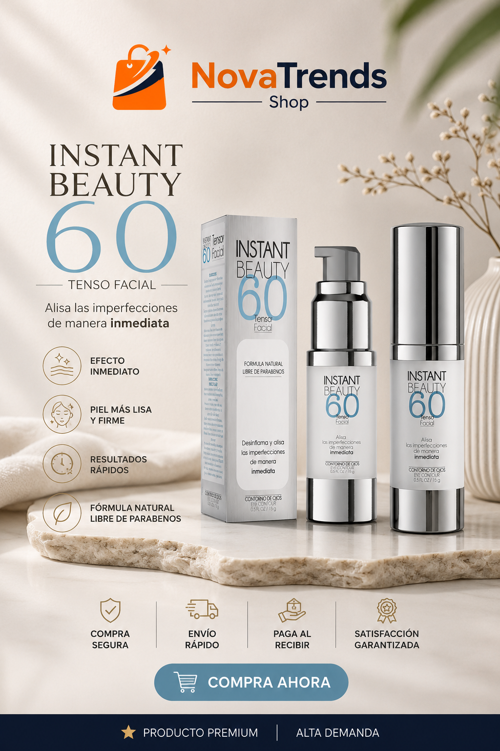 Instant Beauty 60 - Efecto Antiarrugas Inmediato