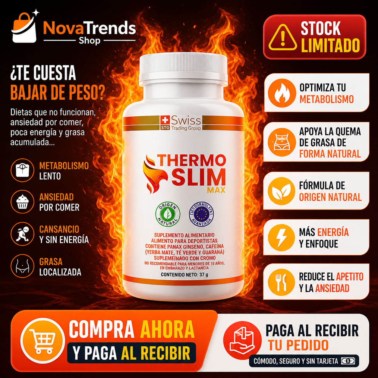Thermo Slim Max  - Tu Aliado en la Baja de Grasa Corporal
